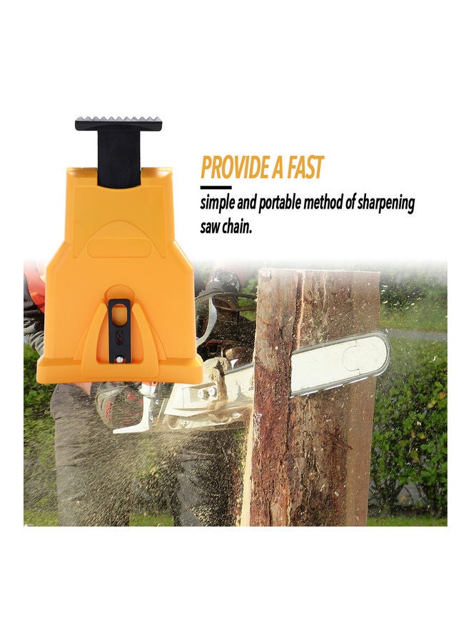 Professional Saw Chain Sharpening Tool Yellow 30x5x21cm - Image 4