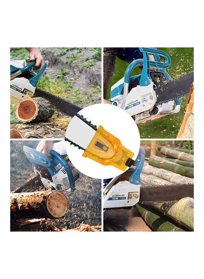 Saw Chain Sharpener Grinder Grinding Tools Yellow 22x5x15cm - Image 2