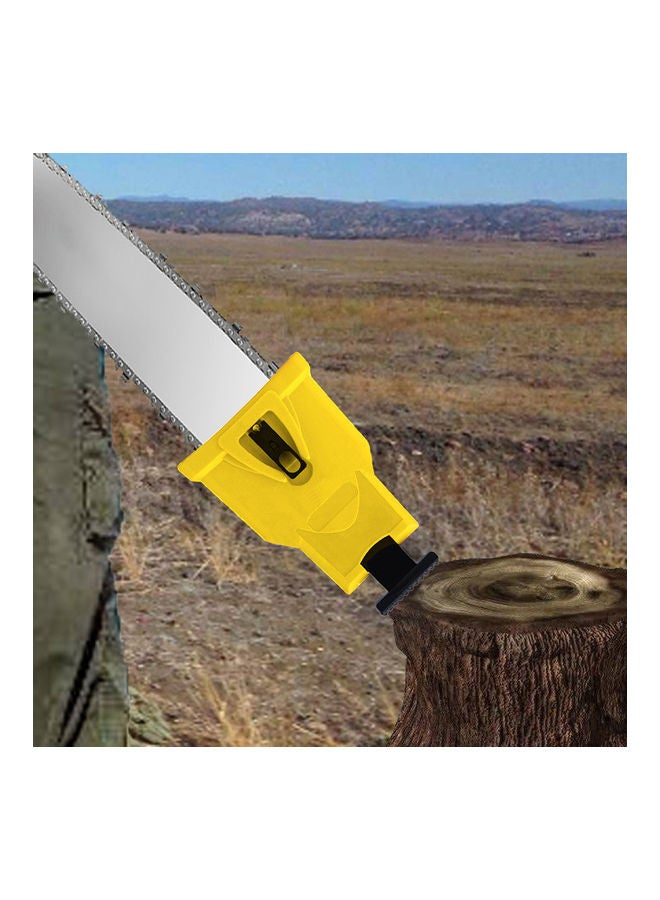 Saw Chain Sharpener Grinder Grinding Tools Yellow 22x5x15cm - Image 3