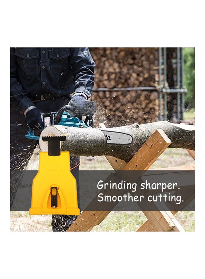 Saw Chain Sharpener Grinder Grinding Tools Yellow 22x5x15cm - Image 4