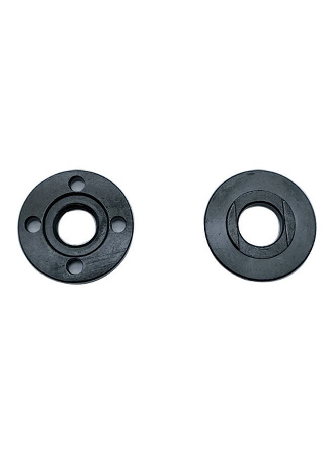 2-Piece Angle Grinder Inner Outer Lock Nut Set Black