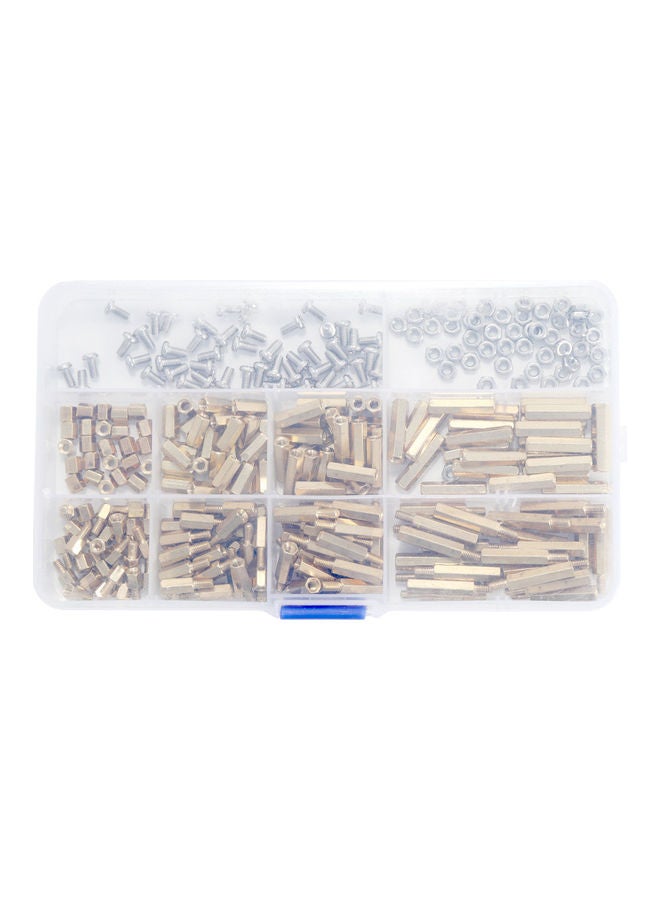 300-Piece Male Female Hex Screw Set With Storage Box Multicolour  - Image 2