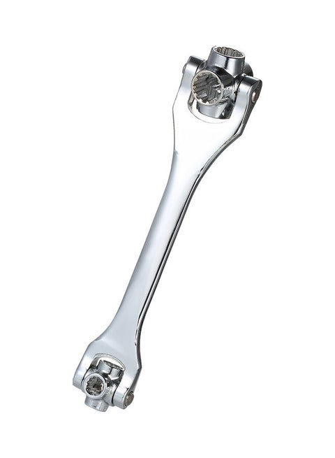 52-In-1 Multi-Function Socket Wrench Spanner Works With Spline Bolts Silver 25 x 4cm