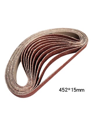 10-Piece Sanding Belt Multicolour 45.2x1.5x20cm - v1610362667/N43646747A_1