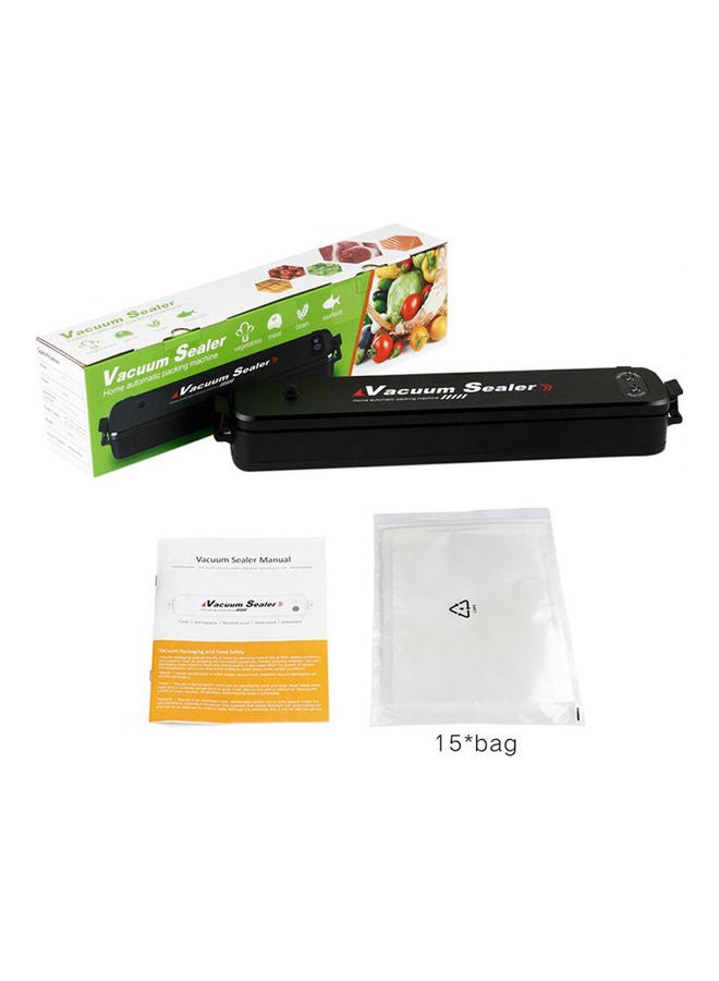 Vacuum Sealer Machine Mini Fresh Food Saver Black 37x5.5x7cm  - Image 5