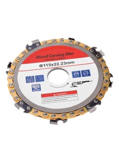 Generic Wood Carving Disc Woodworking Chain Grinder Multicolour 22.5x2x16.6cm  - Image 1