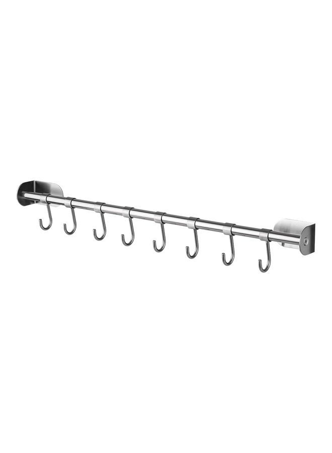 Multifunctional Hanging Rod For Kitchen Silver 61 x 5 x 5.2cm - Image 1