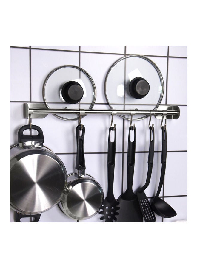 Multifunctional Hanging Rod For Kitchen Silver 61 x 5 x 5.2cm - Image 2