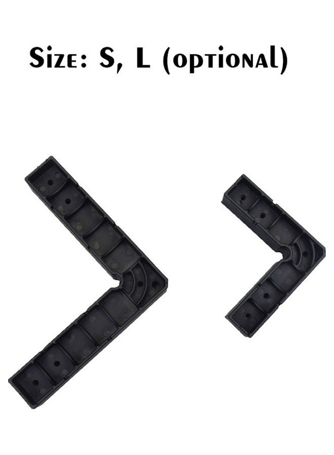 2 Piece Wood Working Jig Clamp Black 13x5x13cm - Image 2