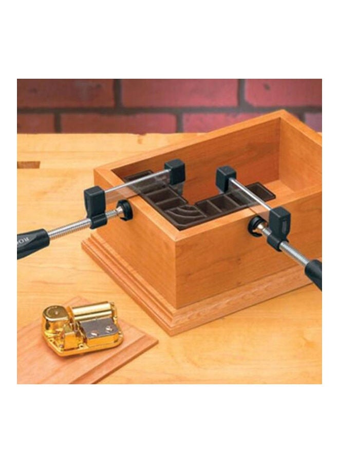 2 Piece Wood Working Jig Clamp Black 13x5x13cm - Image 5