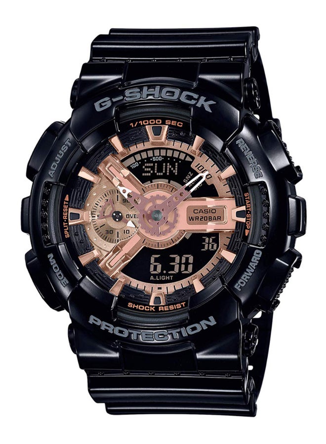 كاسيو ساعة يد جي-شوك رقمية وبعقارب وسوار من الراتينج طراز GA-110MMC-1A - قياس 51 مم - لون أسود للرجال - Image 1