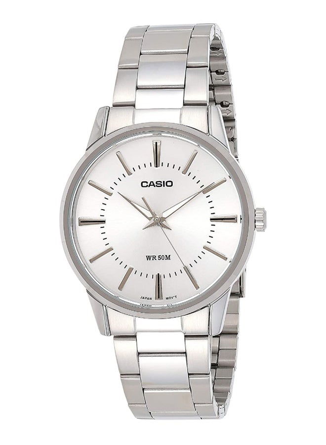 CASIO Women's Enticer Stainless Steel Analog Wrist Watch LTP-1303D-7AVDF - 40 mm - Silver - Image 1