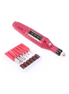 Generic Mini Electric Grinder Drill Tool Nail Gel Polish Removing Red 24x3x16cm  - Image 1