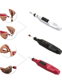 Generic Mini Electric Grinder Drill Tool Nail Gel Polish Removing Red 24x3x16cm  - Image 4