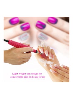 Generic Mini Electric Grinder Drill Tool Nail Gel Polish Removing Red 24x3x16cm  - Image 5