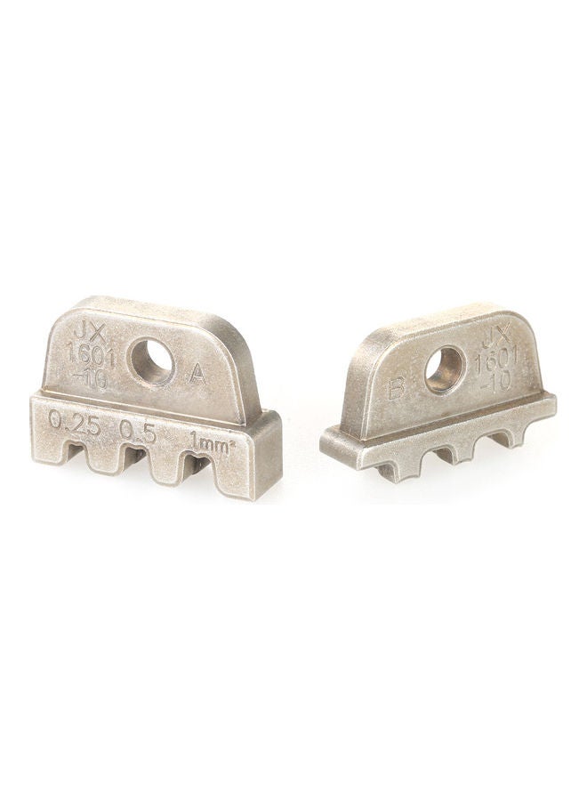 Generic 2 Piece Terminal Head Crimping Tool Silver 3.1x1.3x2.6cm  - Image 2