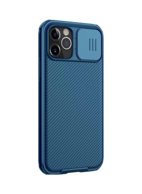 Camshield Pro Hybrid Tpu Bumper Pc Slide Cover Camera Lens Protection Phone Case For Iphone 12 Pro Max Blue
