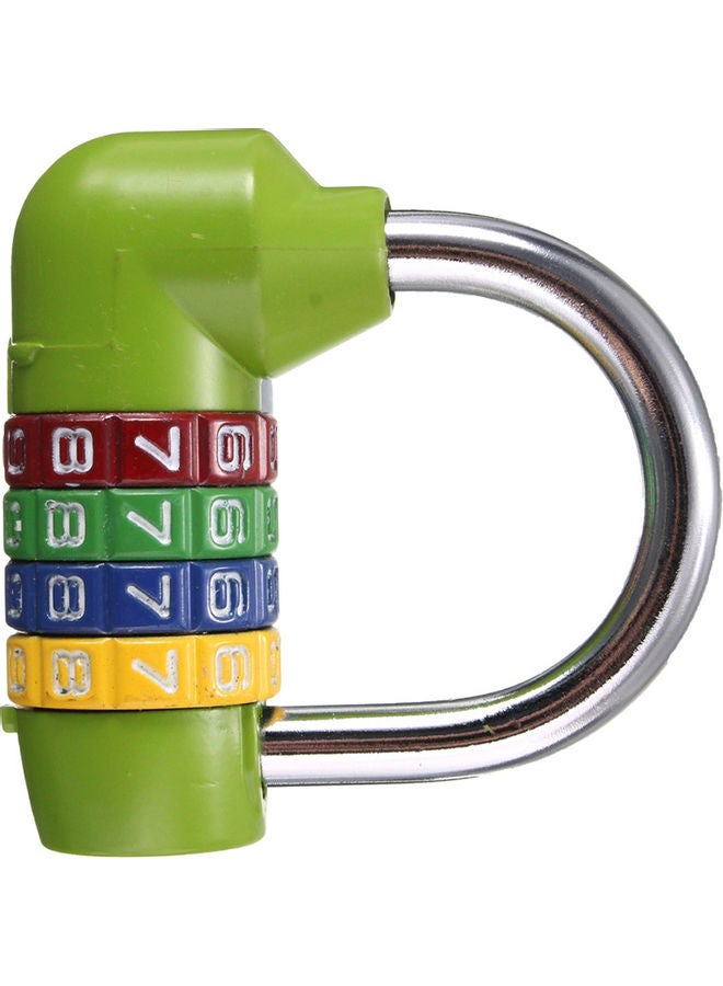 Short Four Digit Number Code Password Combination Padlock Green 6.1x2.2x6cm  - Image 2