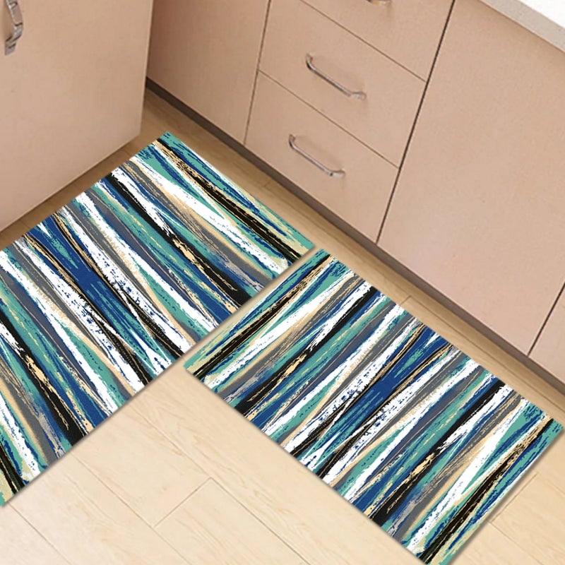 Soft Modern Style Colorful Print Anti-Slip Carpet Multicolour 50x80cm  - Image 1