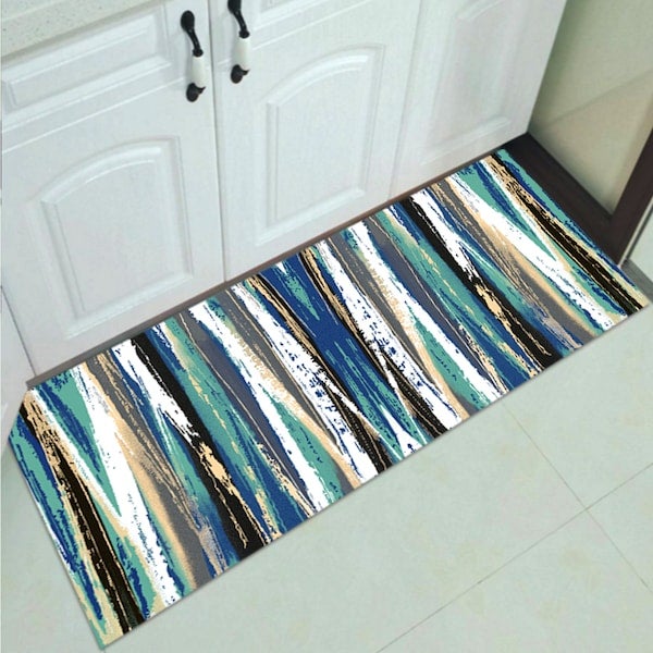 Soft Modern Style Colorful Print Anti-Slip Carpet Multicolour 50x80cm  - Image 3