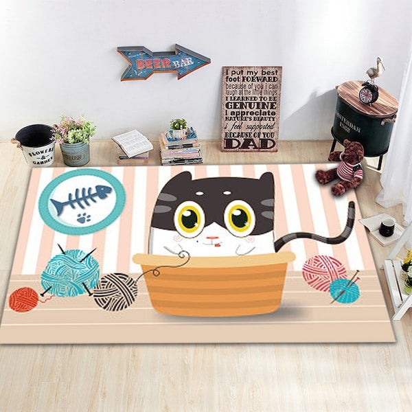 1-Piece Anti-Slip Durable Foldable Carpet Multicolour 50x80cm - Image 4