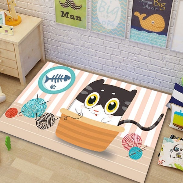 1-Piece Anti-Slip Durable Foldable Carpet Multicolour 50x80cm - Image 5