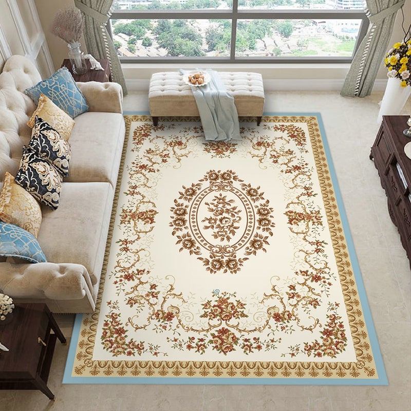 European Style Wear-Resistant Anti-Skidding Living Room Floor Mat Multicolour 40x60cm - Image 1