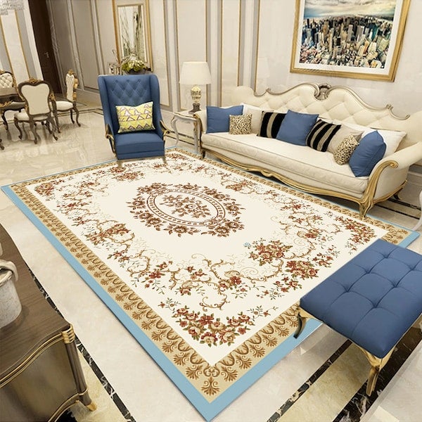 European Style Wear-Resistant Anti-Skidding Living Room Floor Mat Multicolour 40x60cm - Image 4