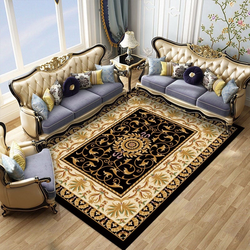 3D Printed European Luxurious Wear-resistant Carpet Multicolour 40x60cm - Image 1
