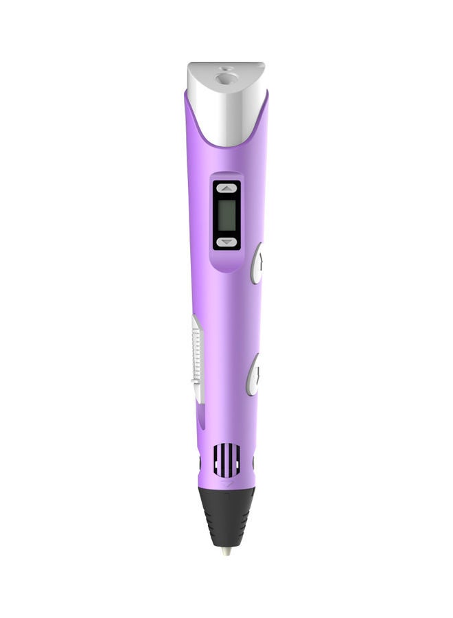 Generic Digital Display Intelligent 3D Printing Pen Purple  - Image 1