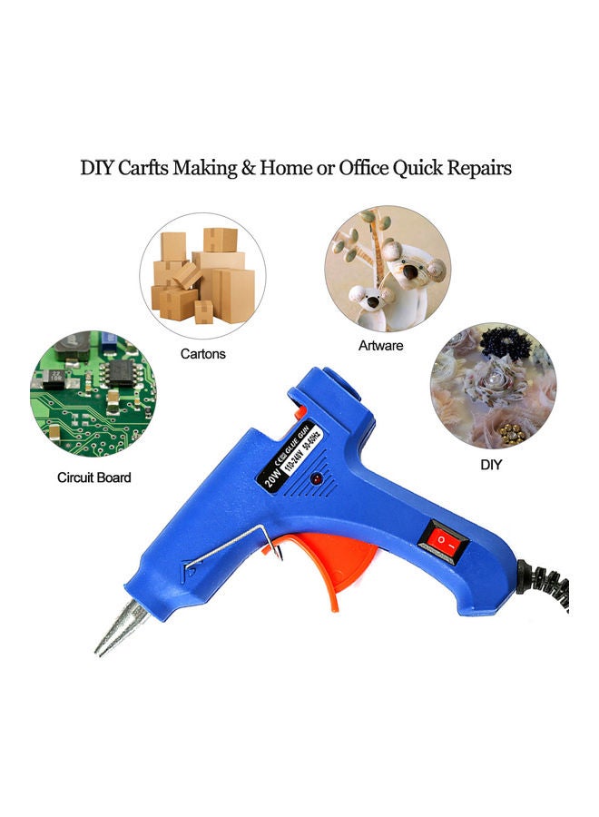 High Temperature Hot Melt Glue Gun Blue/Orange - Image 2