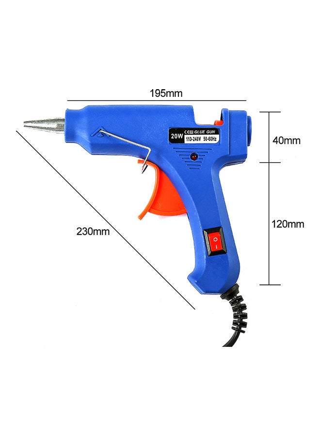 High Temperature Hot Melt Glue Gun Blue/Orange - Image 3