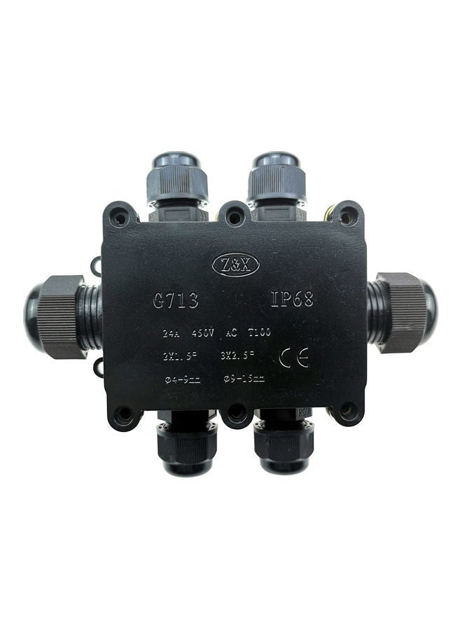 Generic Outdoor Cable Line Protection Sleeve Connectors Black 12 x 6cm 