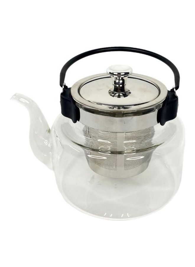 Glass Teapot Glass / Silver 700ml  - Image 1