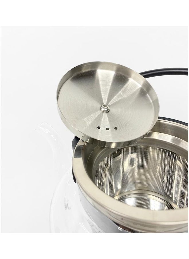 Glass Teapot Glass / Silver 700ml  - Image 3
