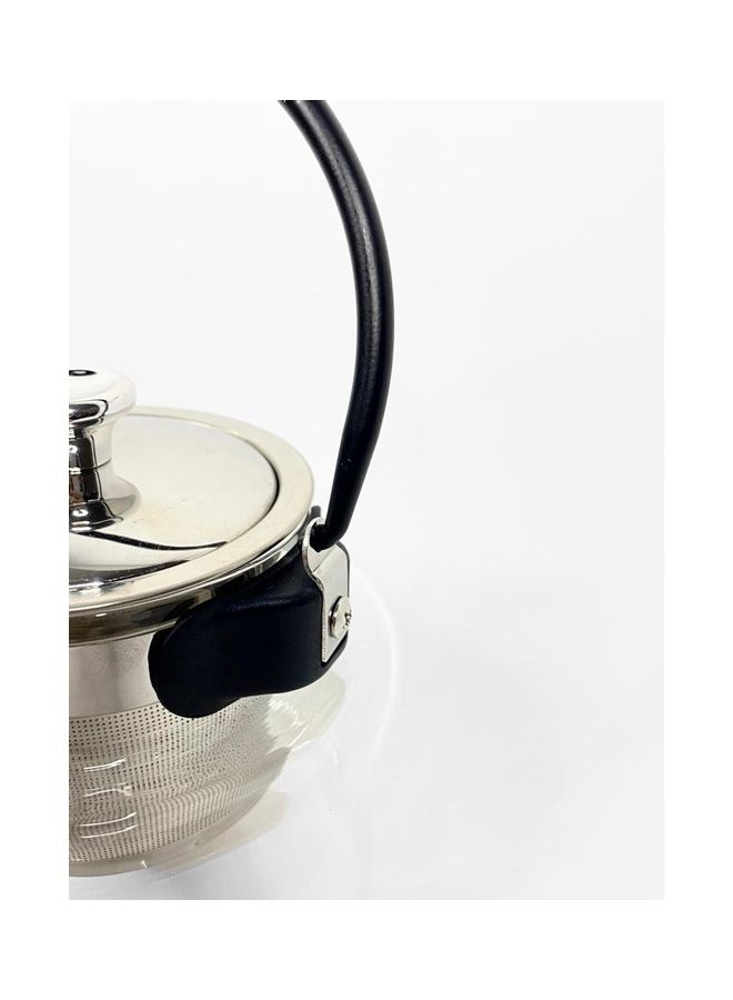 Glass Teapot Glass / Silver 700ml  - Image 4