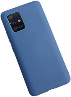 Protective Liquid Silicone Back Case Cover For Samsung Galaxy A51 Blue - v1610365480/N43335455A_1