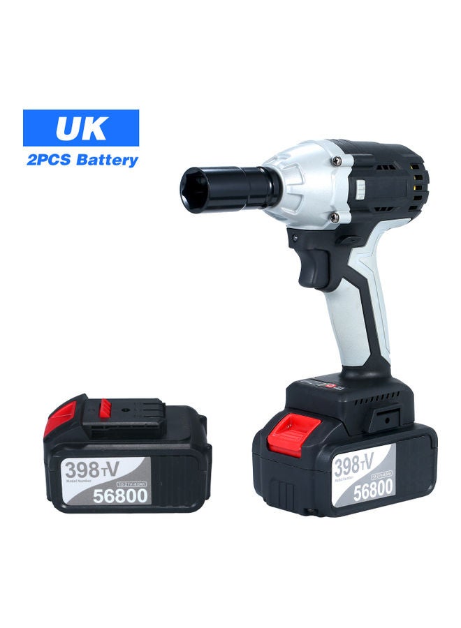 Brushless Wrench Cordless Electric Impact Wrench With 2 Batteries Multicolour 30 x 10 x 30cm  - Image 1