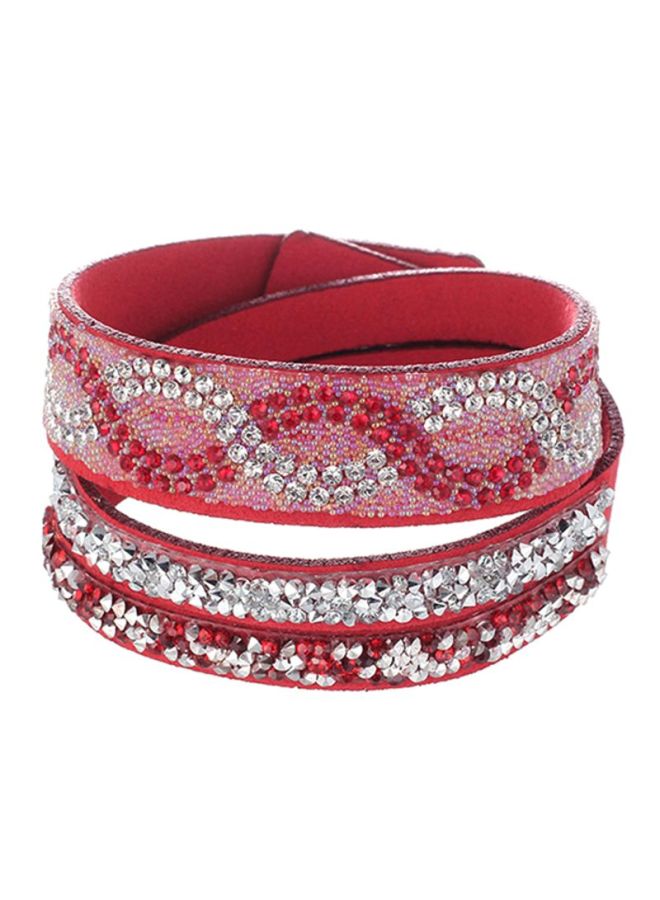 شاربدو طقم أساور مرصعة بحجر الراين مكون من 3 قطع - Image 1