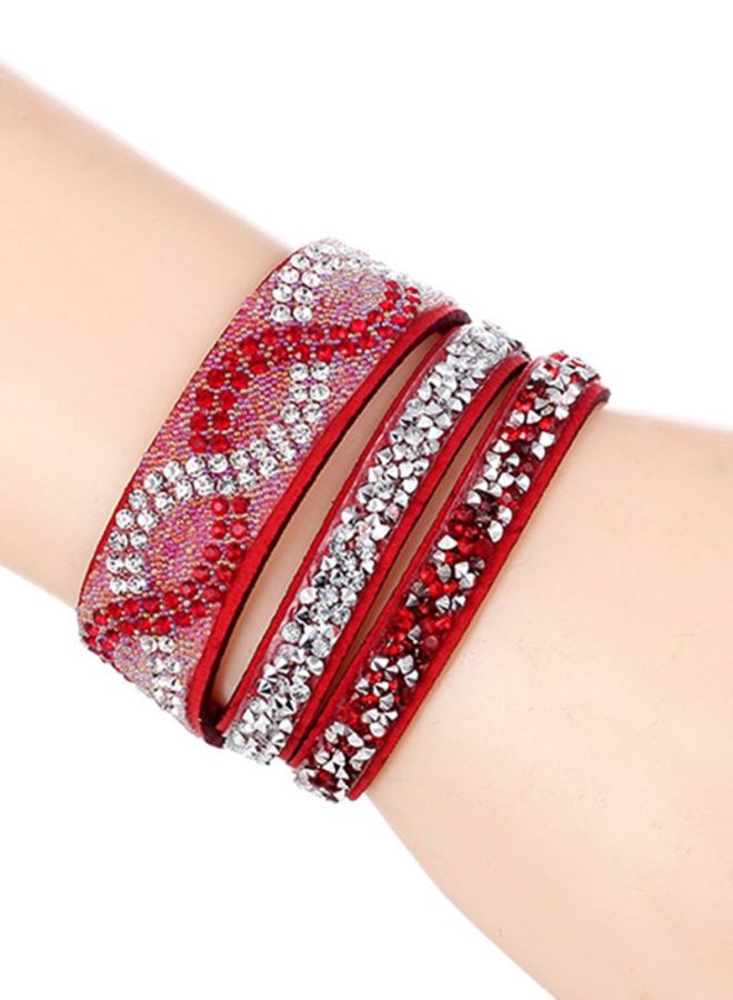 شاربدو طقم أساور مرصعة بحجر الراين مكون من 3 قطع - Image 2