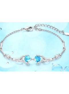 Silver Crystal Studded Bracelet - v1610366509/N36322015A_2