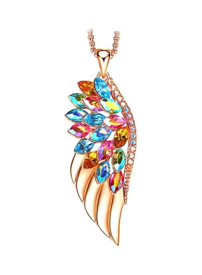 J&J 925 Sterling Silver Wings Pendant Necklace - Image 1