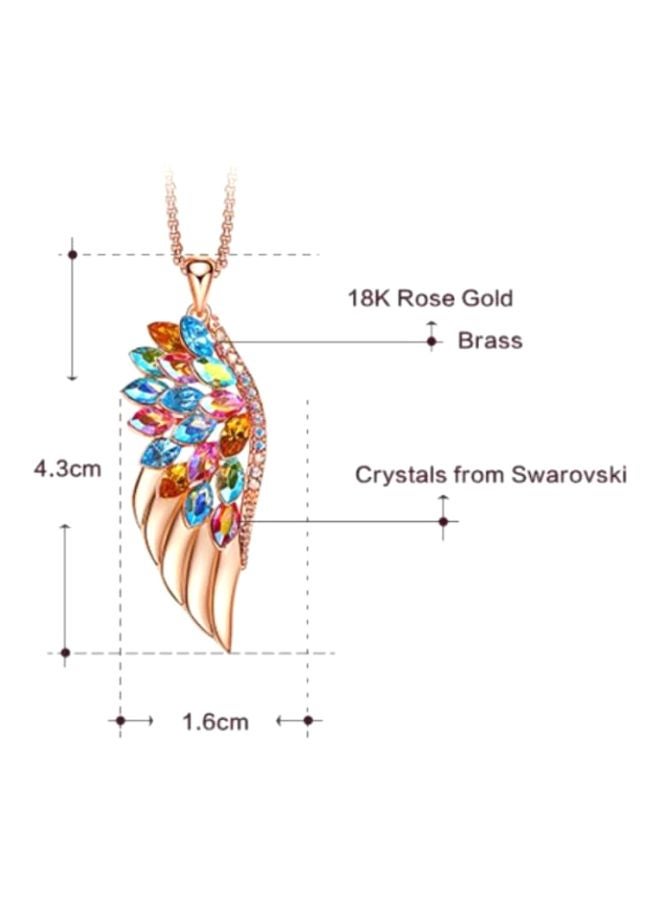 J&J 925 Sterling Silver Wings Pendant Necklace - Image 2