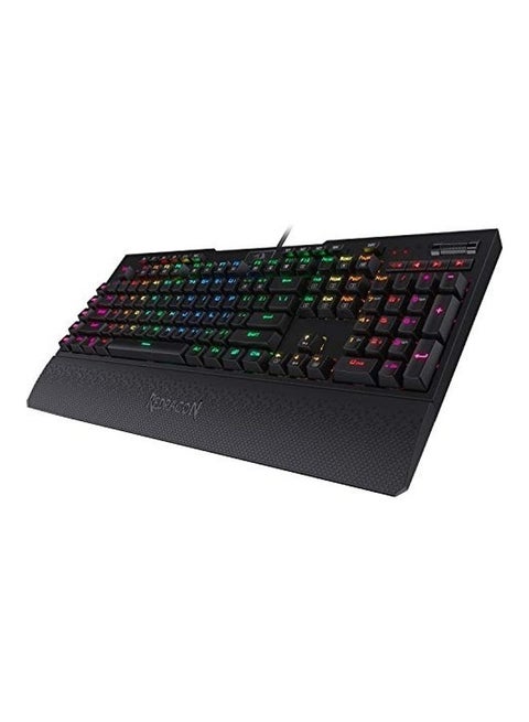 K586 RGB Mechanical Gaming Keyboard, 10 Dedicated Macro Keys, Convenient Media Control, and Detachable Wrist Rest