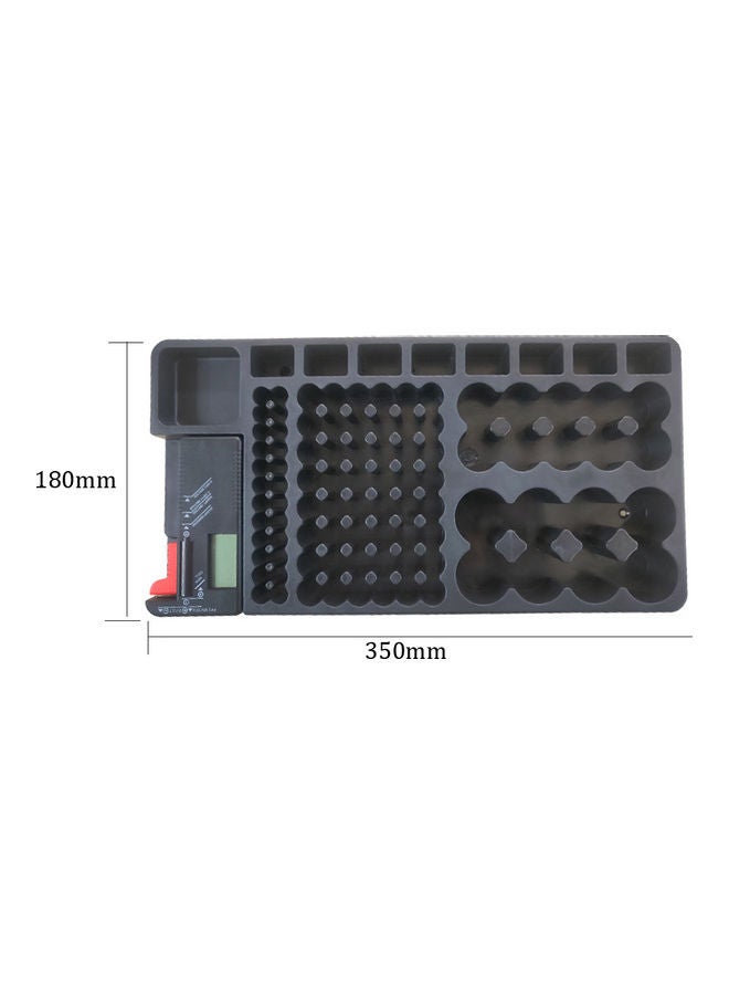 Generic Removable Portable Cell Organizer Storage Case Black  - Image 1
