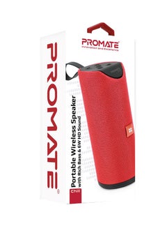 PROMATE Wireless tooth Speaker, Portable V5.0 Stereo Speaker With 6W Hd Sound, Built-In Mic, Micro Sd Card Slot, In-Line Aux And 1200Mah Rechargeable Battery For Iphone 11 Pro, Samsung Note 10, Chill Maroon Chill Maroon  - Image 2