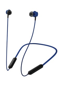 Dynamic Neckband Bluetooth v5.0 Magnetic Closure Secure Fit Headphones with Built-In Hi-Res Mic, In-Line Multifunctional Control and Long Playtime For Smartphones, Running, Tablet, iPod, Bali Blue