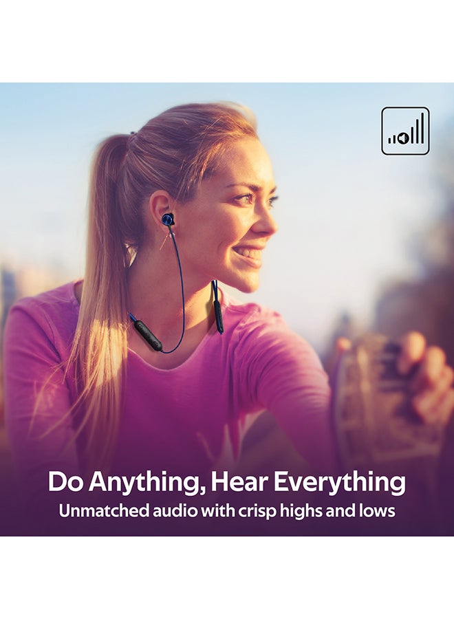 PROMATE - Dynamic Neckband Bluetooth v5.0 Magnetic Closure Secure Fit Headphones with Built-In Hi-Res Mic, In-Line Multifunctional Control and Long Playtime For Smartphones, Running, Tablet, iPod, Bali Blue - Image 1