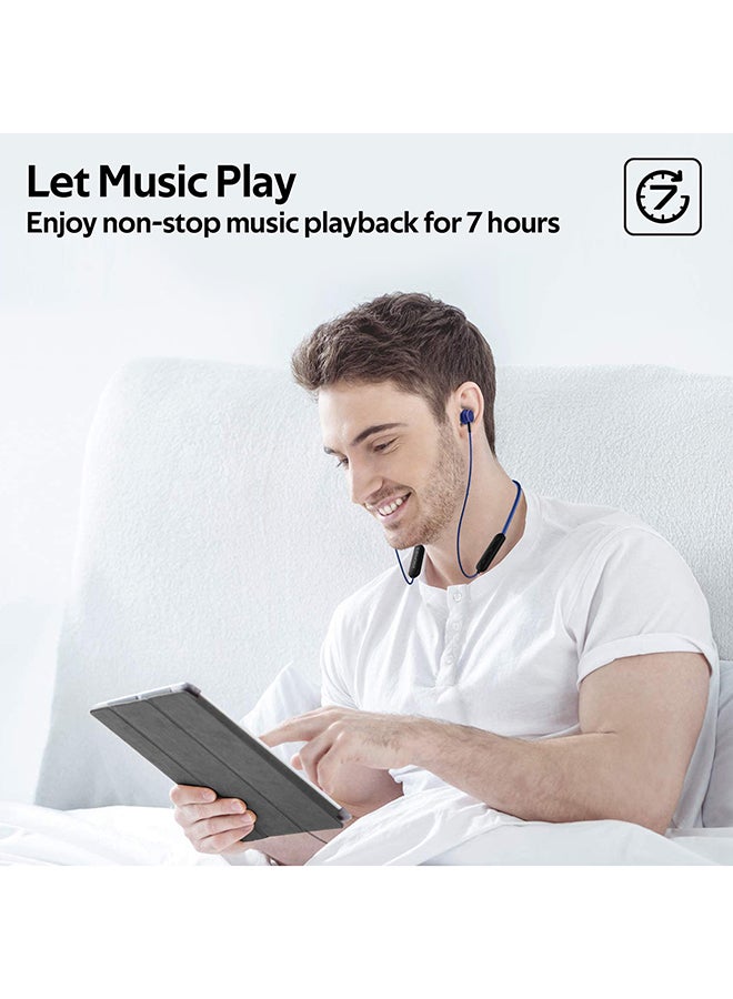 PROMATE - Dynamic Neckband Bluetooth v5.0 Magnetic Closure Secure Fit Headphones with Built-In Hi-Res Mic, In-Line Multifunctional Control and Long Playtime For Smartphones, Running, Tablet, iPod, Bali Blue - Image 1