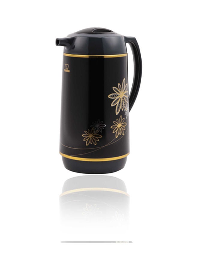 تُرمس ياباني من الستانلس ستيل أسود/ذهبي